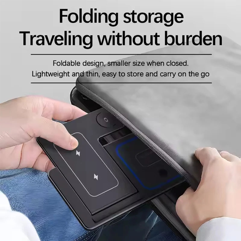 Fast Charging Station For iPhone 17 16 15 14 13 12 folding Wireless Charger Stand for Apple Watch 10 9 8 7 6 5 4 Airpods