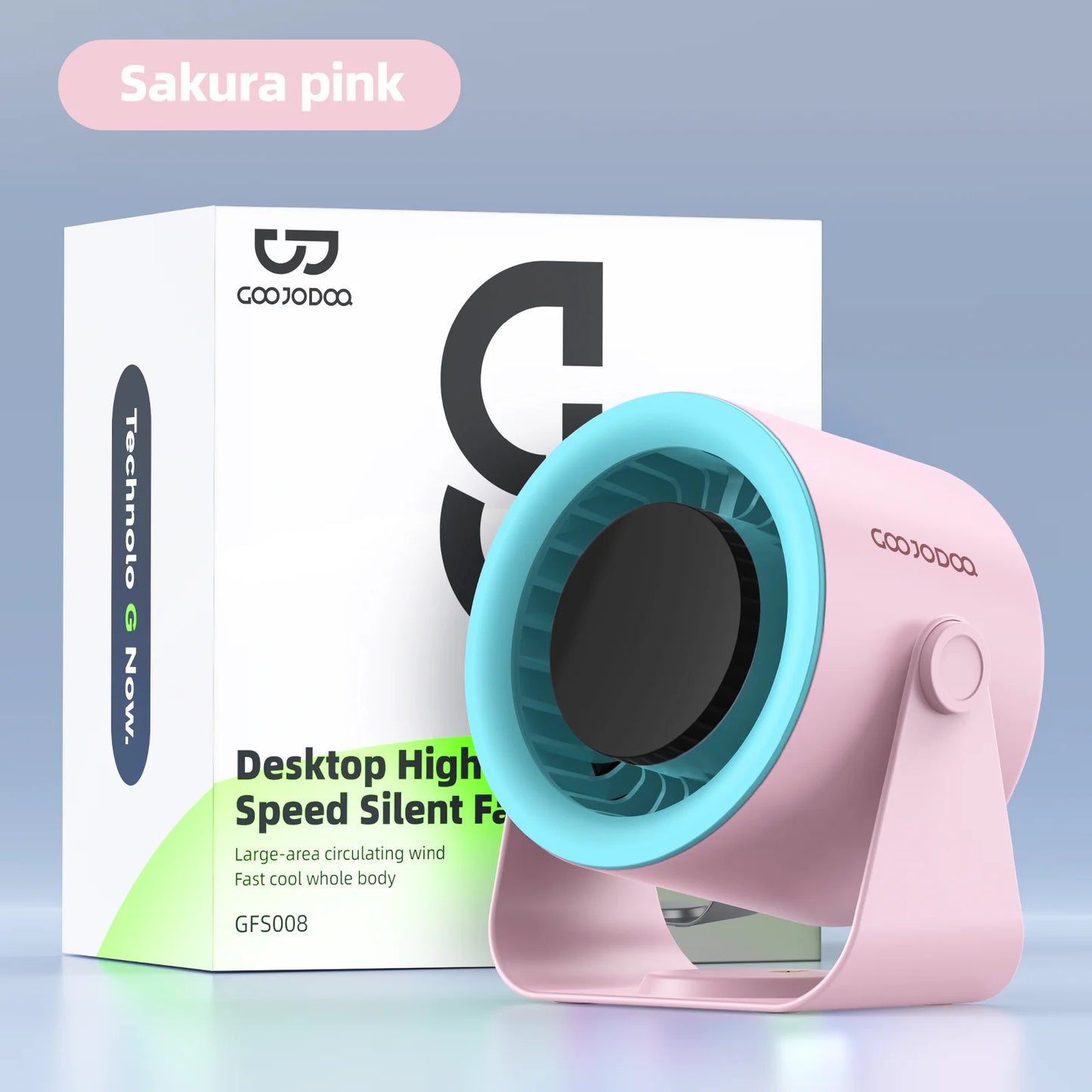 Desktop Fan 4000mAh Silent Adjustable Speed Air Circulation Fan 100 Speeds with Digital Display Wall Mountable