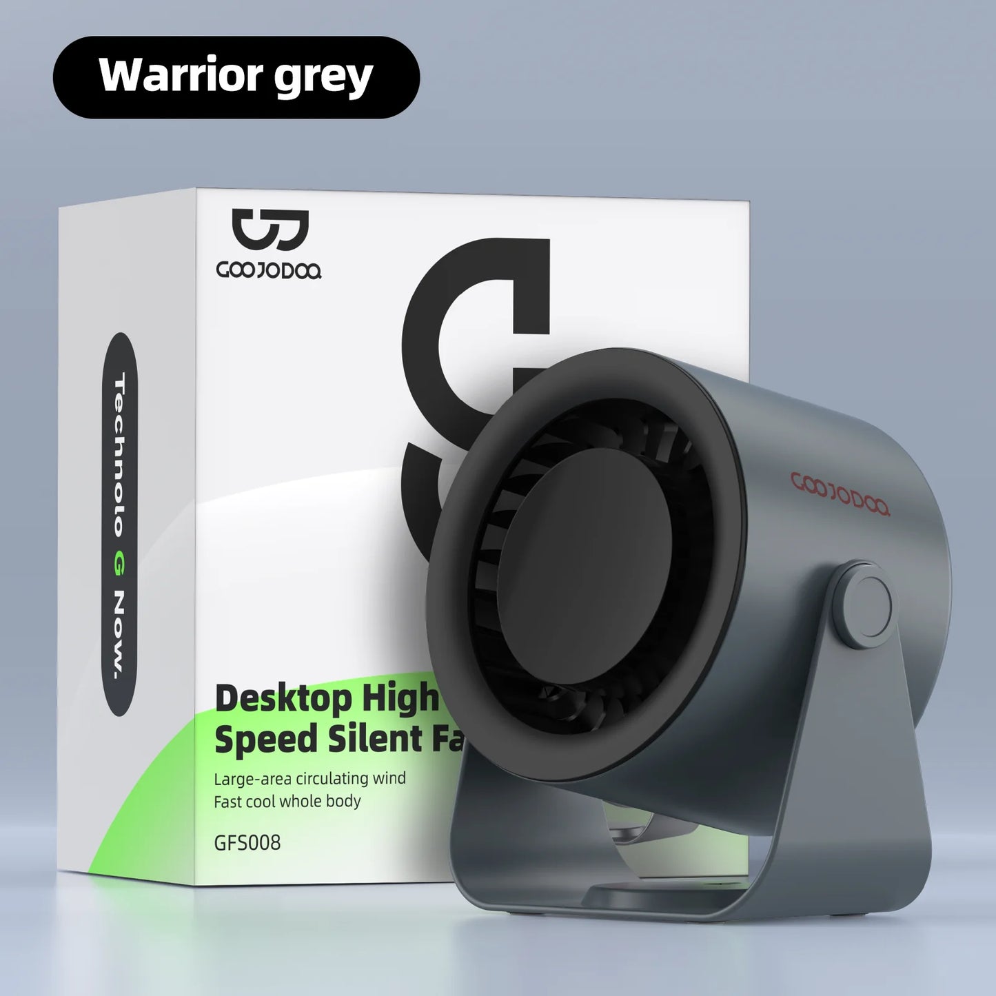 Desktop Fan 4000mAh Silent Adjustable Speed Air Circulation Fan 100 Speeds with Digital Display Wall Mountable