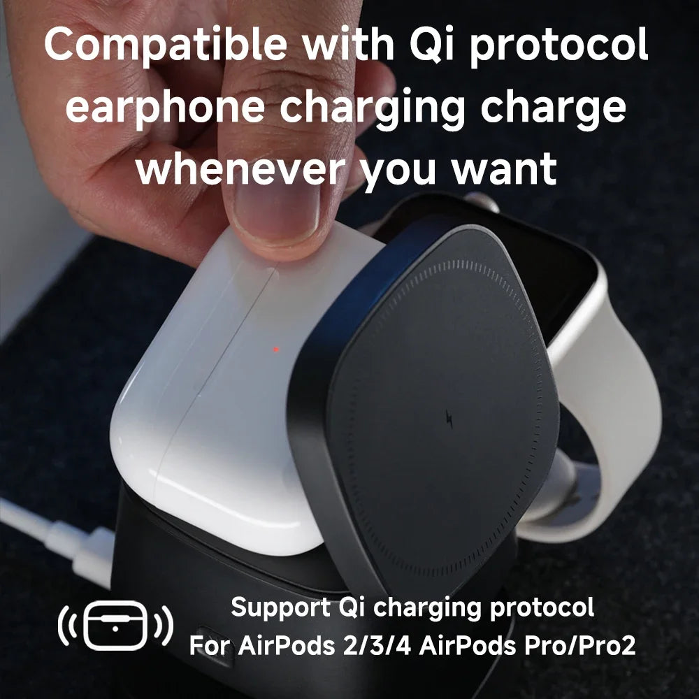 Magnetic 3 in 1 Wireless Charger For iPhone 17 16 15 14 13 12 Fast Charging Station