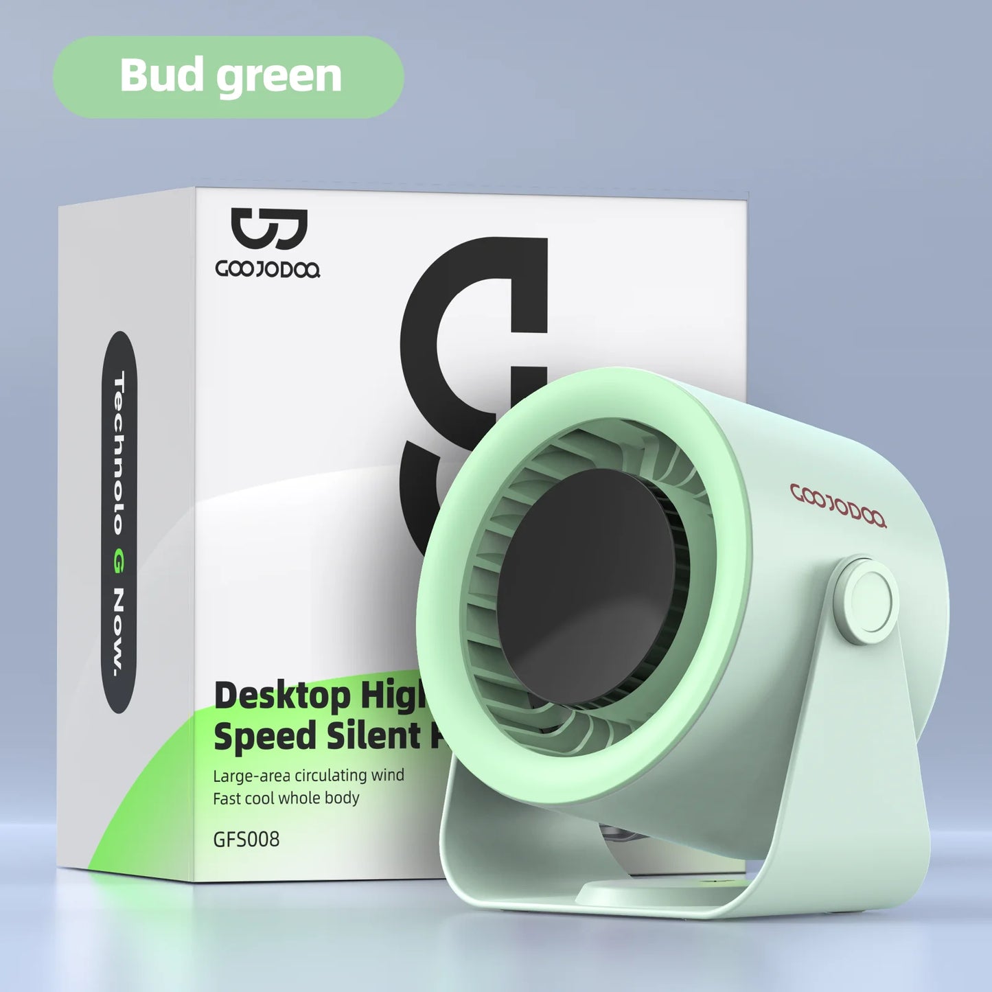 Desktop Fan 4000mAh Silent Adjustable Speed Air Circulation Fan 100 Speeds with Digital Display Wall Mountable