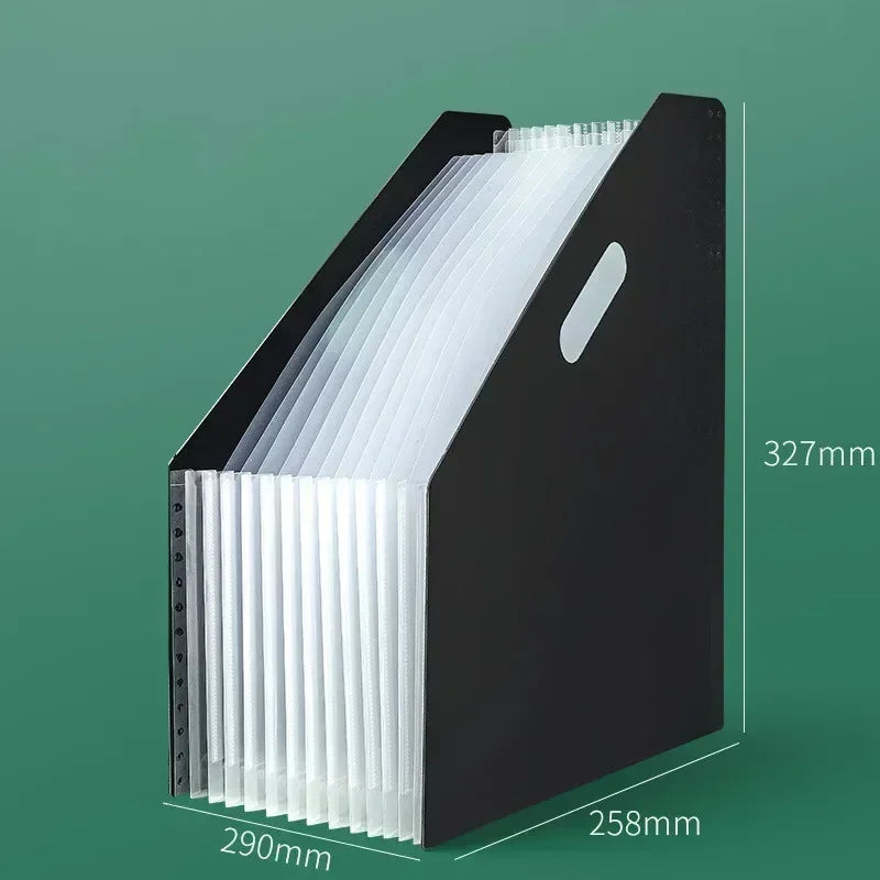 Multi-layer Standing Test Paper Bag Vertical Organ A4 Data Storage Desk Organizers Office Portable Folder School Stationery