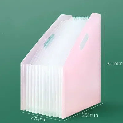 Multi-layer Standing Test Paper Bag Vertical Organ A4 Data Storage Desk Organizers Office Portable Folder School Stationery