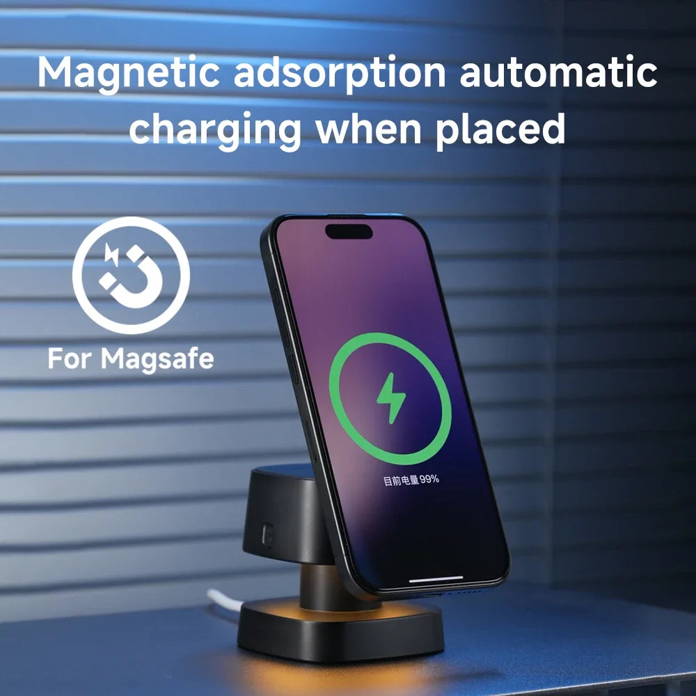 Magnetic 3 in 1 Wireless Charger For iPhone 17 16 15 14 13 12 Fast Charging Station