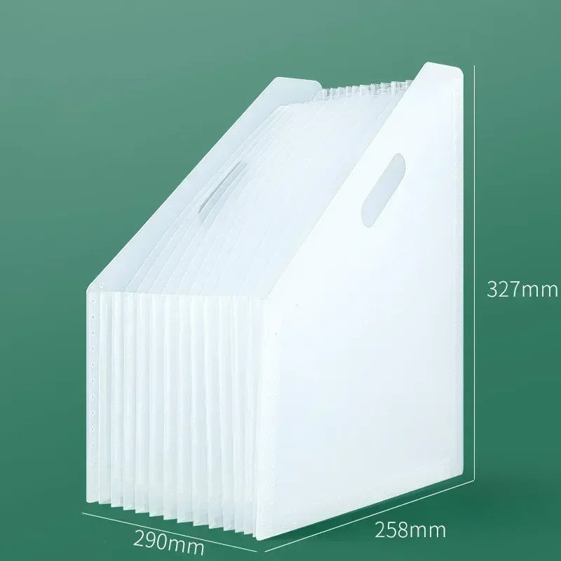 Multi-layer Standing Test Paper Bag Vertical Organ A4 Data Storage Desk Organizers Office Portable Folder School Stationery