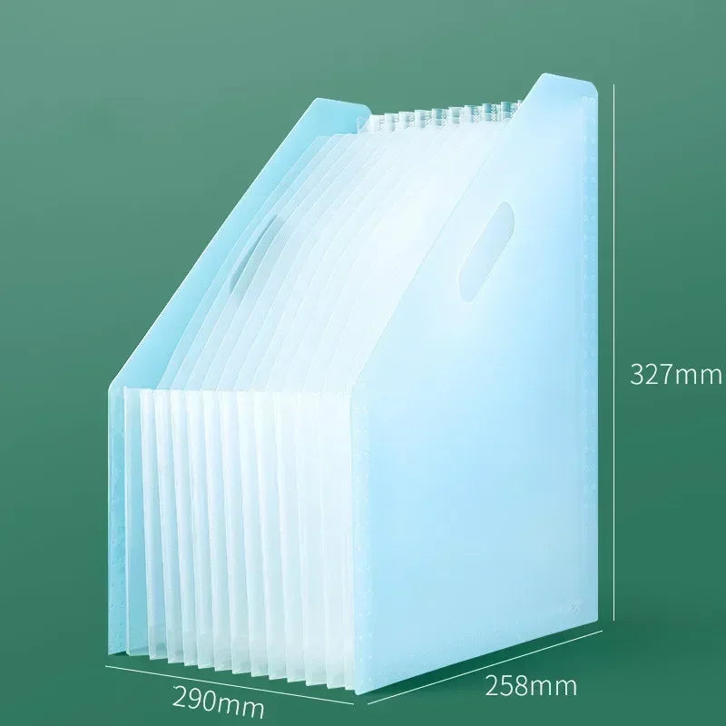 Multi-layer Standing Test Paper Bag Vertical Organ A4 Data Storage Desk Organizers Office Portable Folder School Stationery